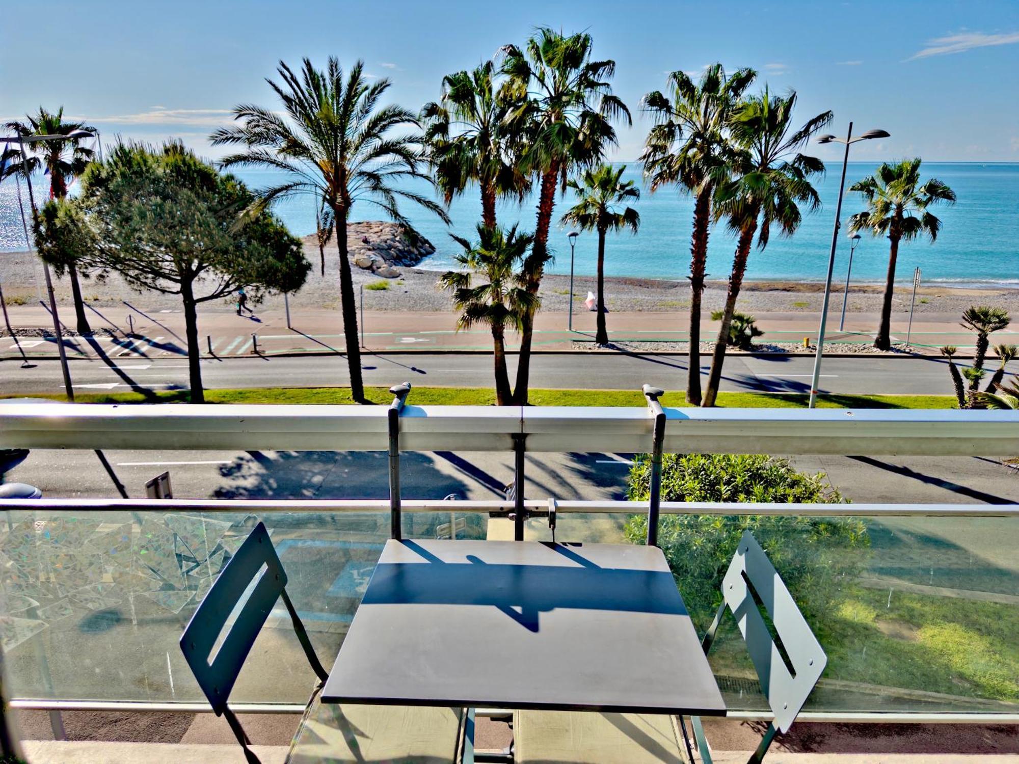 Panoramic Sea View Studio 24H Checkin Cagnes-sur-Mer Exteriör bild