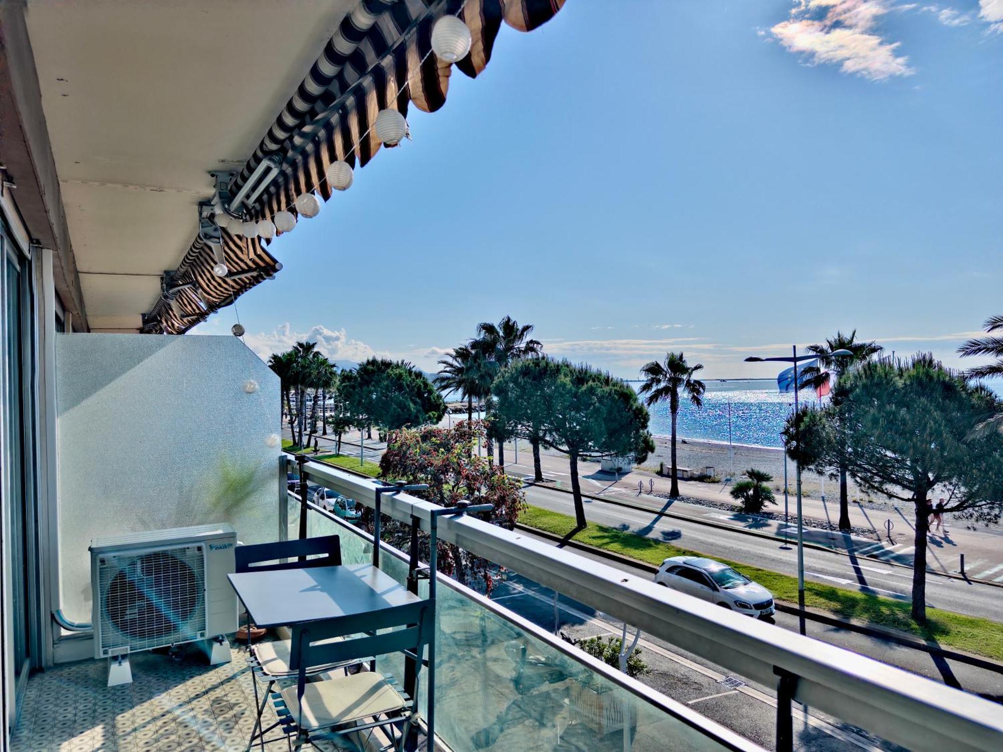 Panoramic Sea View Studio 24H Checkin Cagnes-sur-Mer Exteriör bild