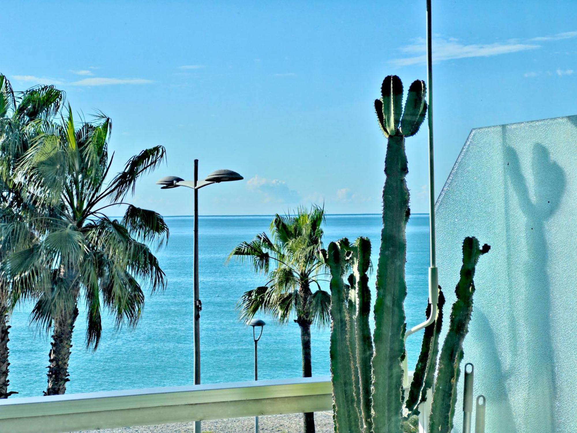 Panoramic Sea View Studio 24H Checkin Cagnes-sur-Mer Exteriör bild
