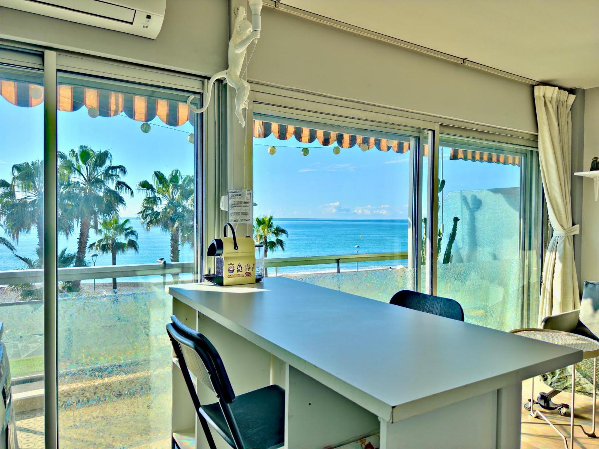 Panoramic Sea View Studio 24H Checkin Cagnes-sur-Mer Exteriör bild