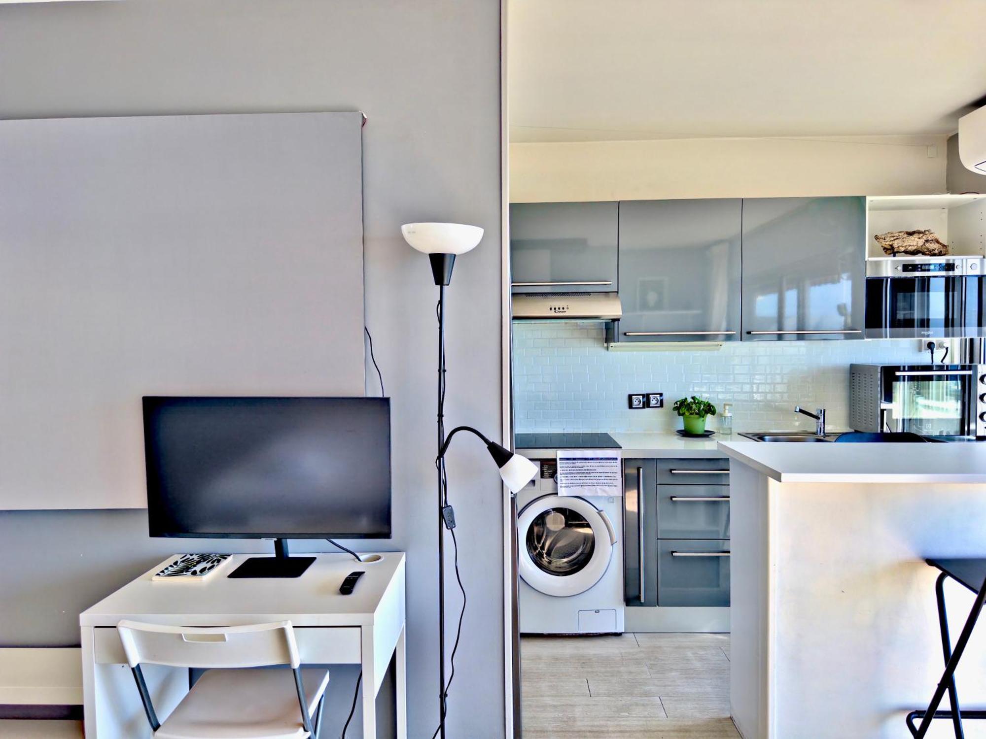 Panoramic Sea View Studio 24H Checkin Cagnes-sur-Mer Exteriör bild